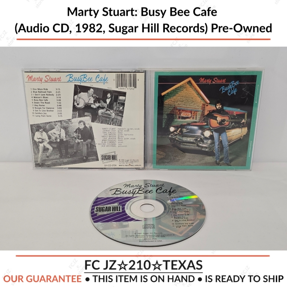 Marty Stuart: Busy Bee Cafe (Audio CD, 1982, Sugar Hill Records) Pre-Owned